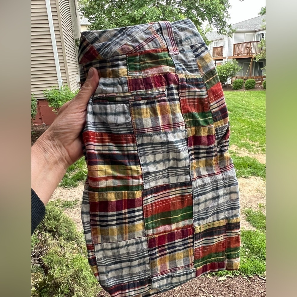 Cape Madras Maine blue red plaid mini skirt sz 2 preppy sailing retro *sold out - Picture 3 of 8